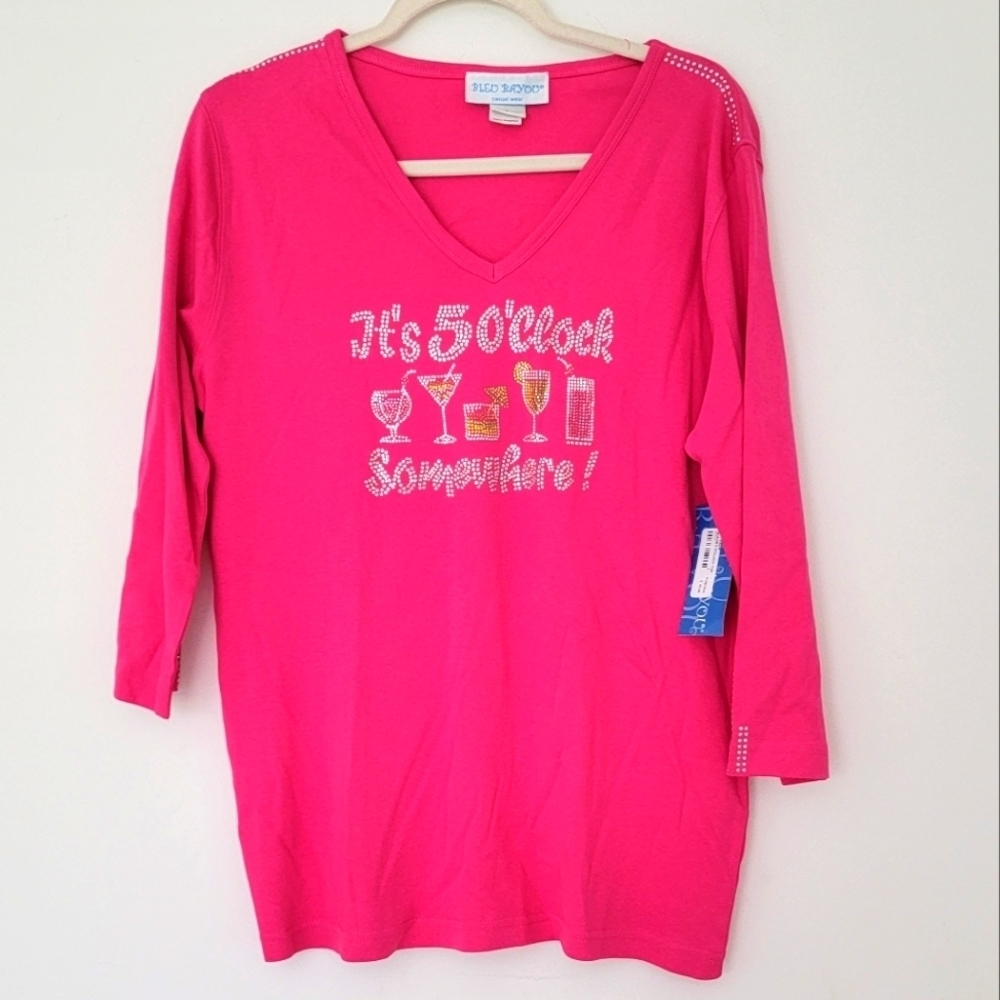 Bleu Bayou Rhinestone Top